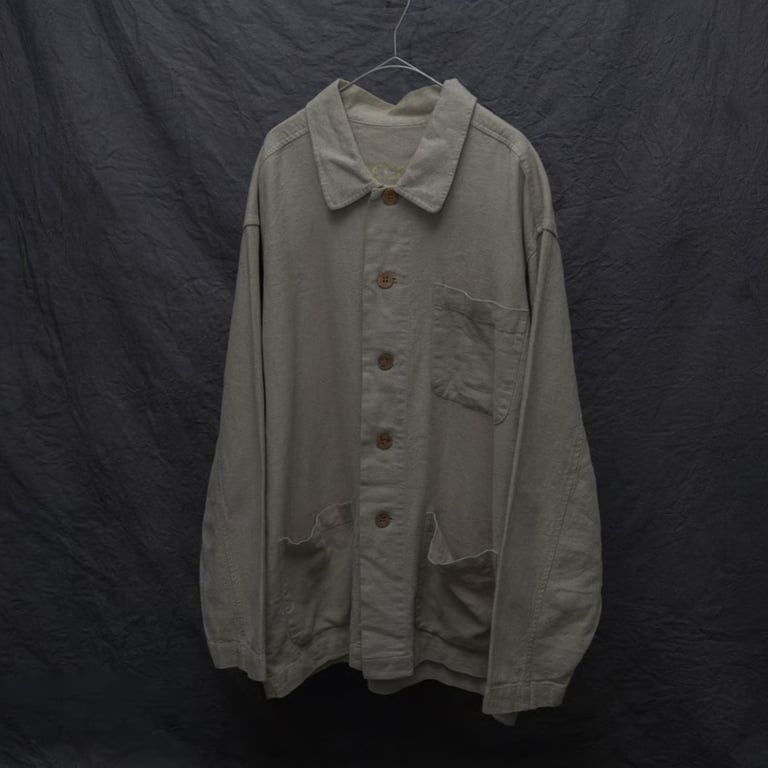 90年代 ワークジャケット（90s linen work jacket）