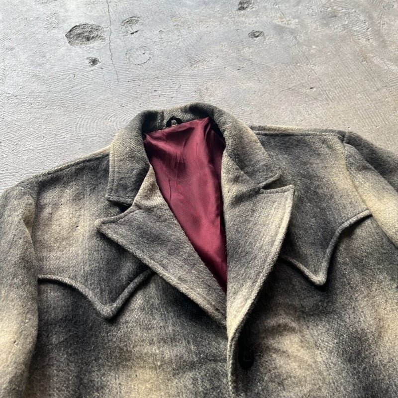 70s western ombre check wool tailored jacket | 70s western ombre check wool tailored jacket |