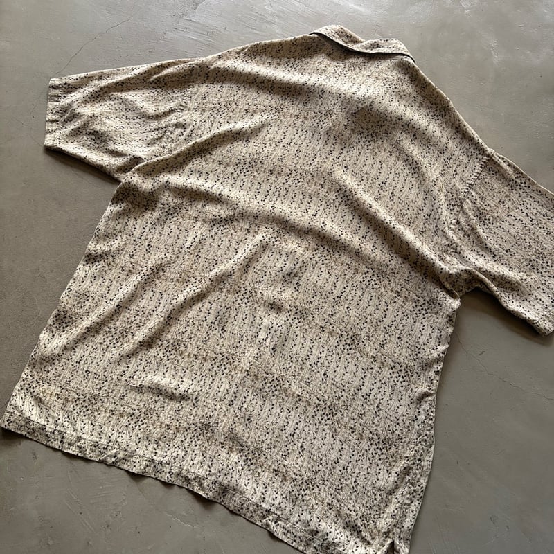 90s Perry ellis leaf pattern silk shirt | sui &