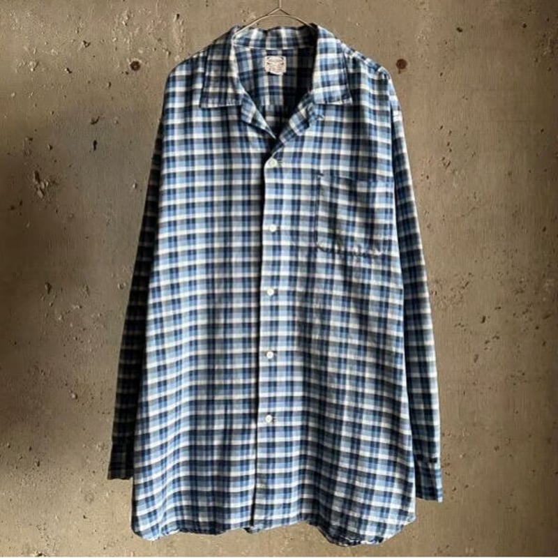 60s pilgrim flannel check shirt vintage
