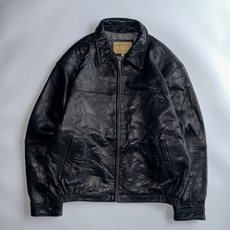 90's Boston Harbour sheep skin leather single z