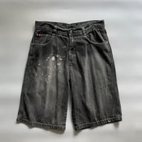 SOUTHPOLE fade denim shorts