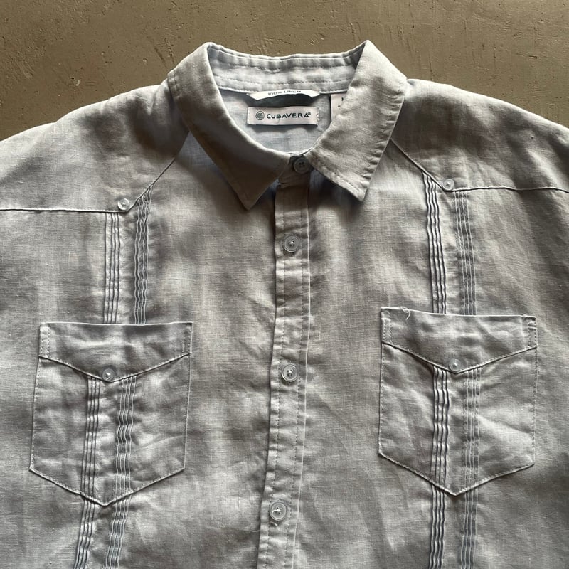 CUBAVERA キューバシャツ 長袖 リネン レーヨン シャツ 208183247c3795a7f5e75f3c1567e1
