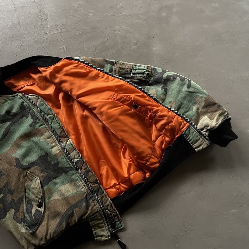 90s Alpha industries cotton woodland camo MA-1 90s Alpha industries cotton woodland camo MA-1