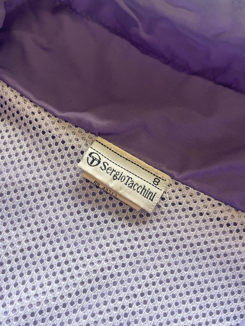 90s Sergio Tacchini design nylon zip up jacket