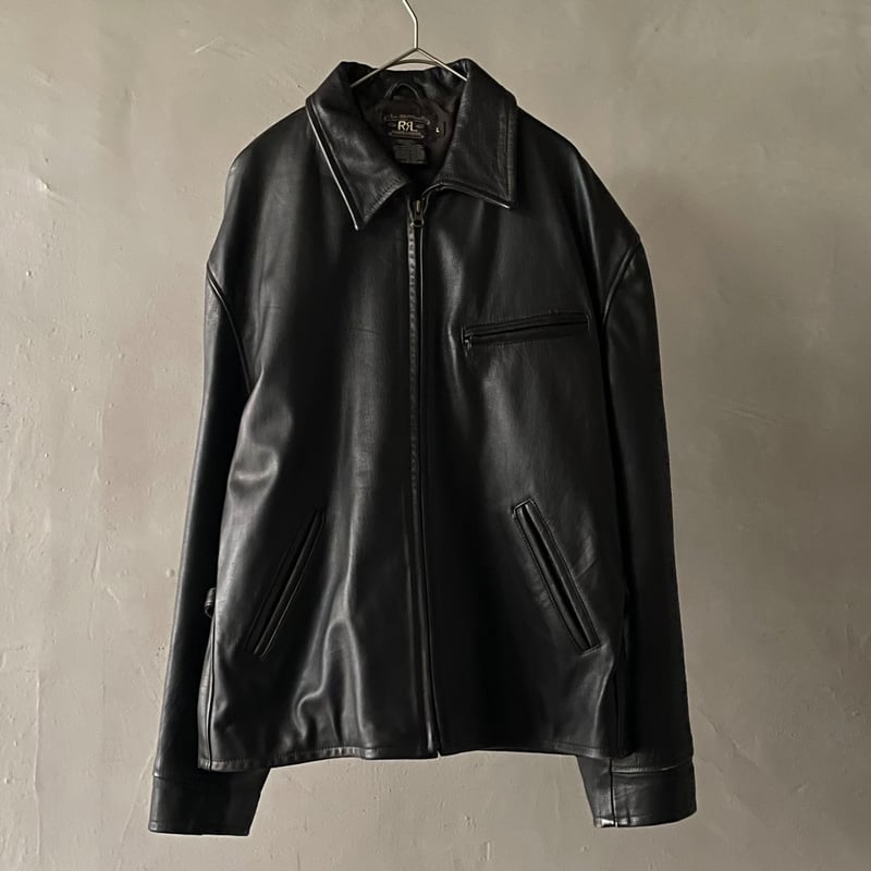 90s RRL leather sports jacket | sui & shara 90s RRL leather sports jacket | sui & shara