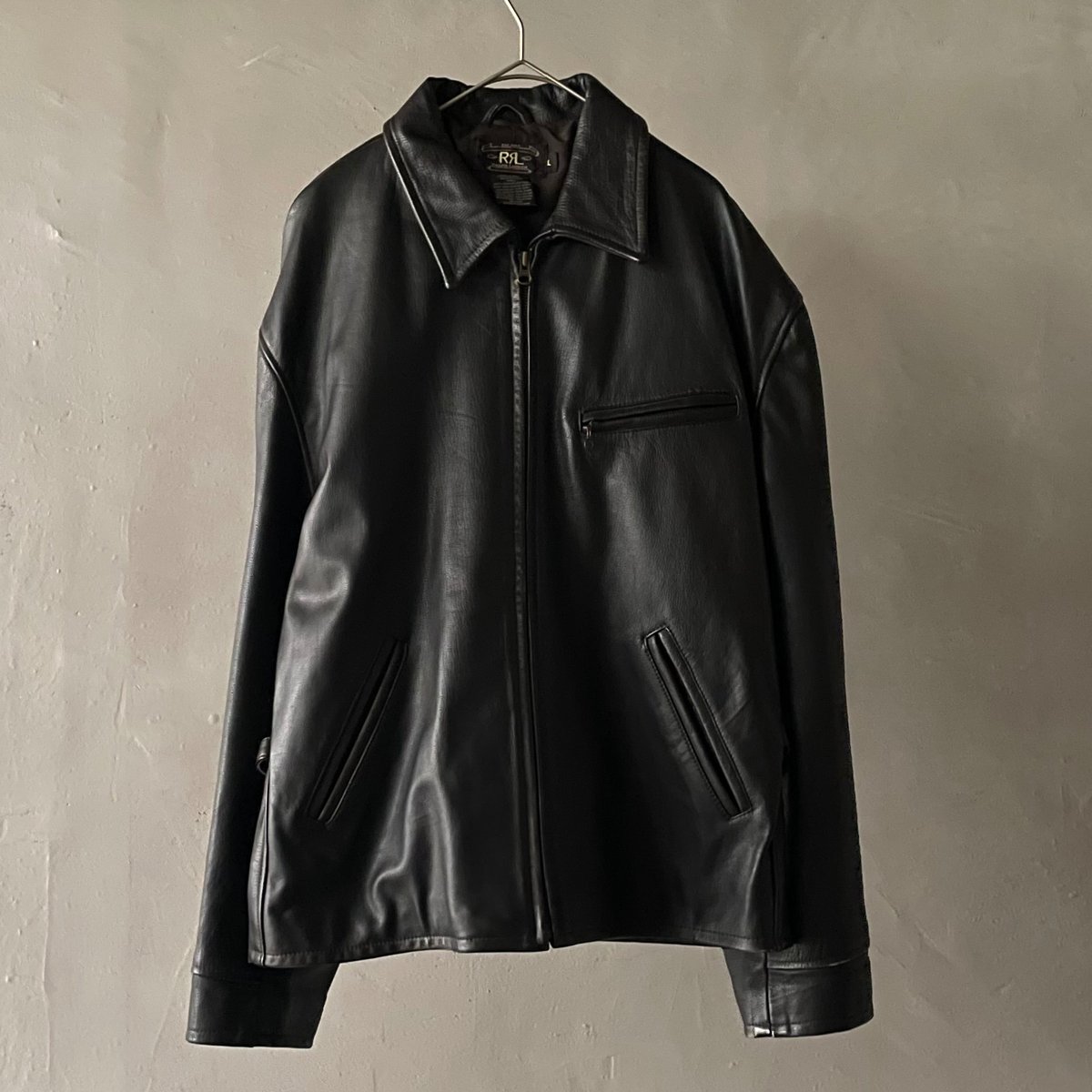 90s RRL leather sports jacket | sui & shara 90s RRL leather sports jacket | sui & shara