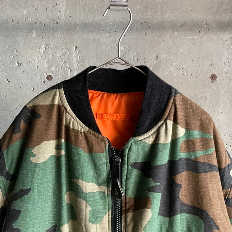 17f/w デジカモ柄リバーシブルMA-1ジャケット vintage HOPE MFG USA製 MA-1 フライトジャケット カモ柄 - メルカリ