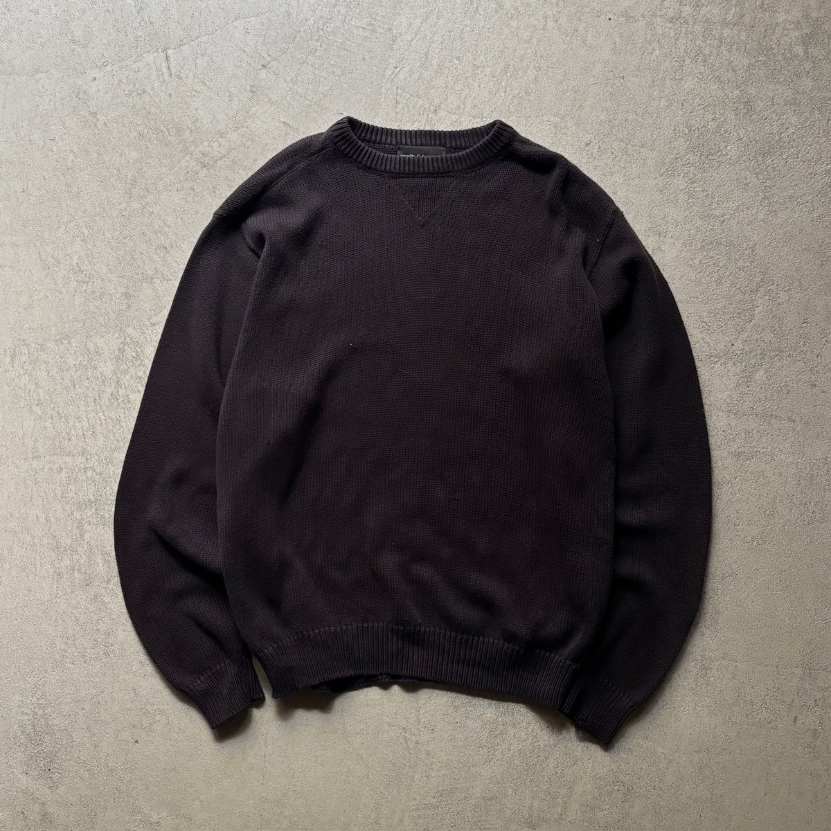 90s croft&barrow コットンニット　ブラック 90s Croft & barrow cotton knit | sui & shara