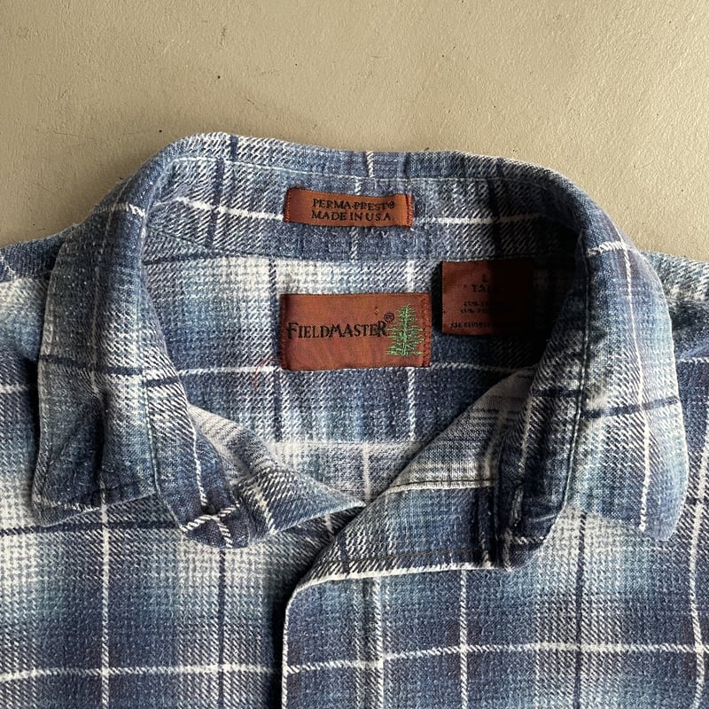 90s Fieldmaster ombre check print flannel shirt