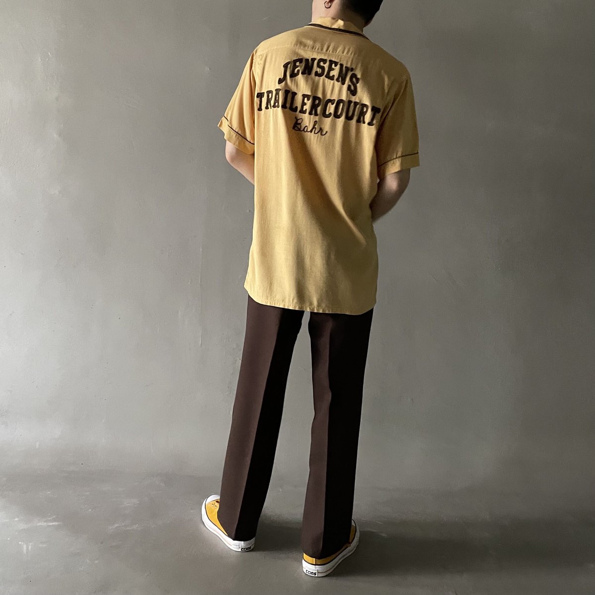 50s Crown Prince 長袖 ボーリングシャツ レーヨン Crown Prince】ヴィンテージ レーヨン ボーリングシャツ【1960's