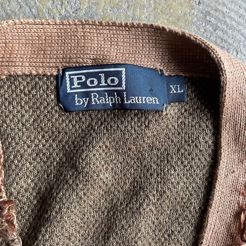 90's Polo Ralph Lauren patchwork design knit ca 90's Polo Ralph Lauren patchwork design knit ca