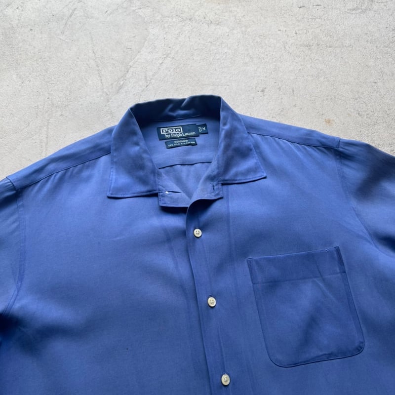 90s Ralph Lauren silk×cotton shirt 