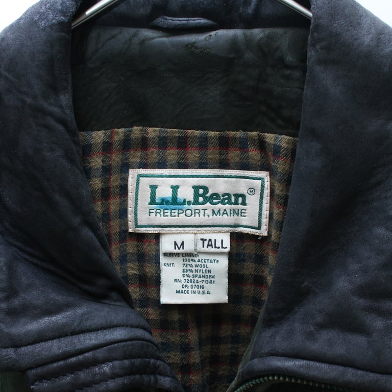 80s LLbean ボンバージャケット　ヌバック 80s~ L.L.Bean nubuck leather jacket | sui & shara
