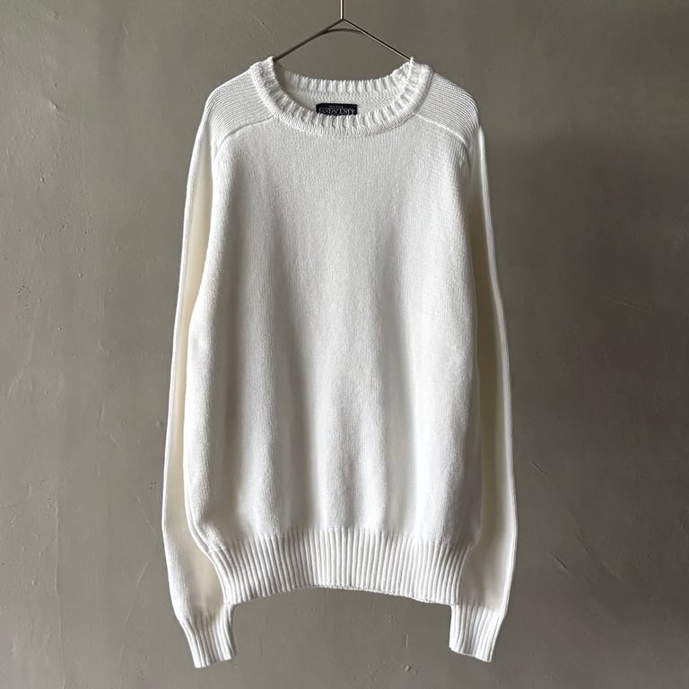 80s~ Lands’end cotton drifter sweater “made in USA”
