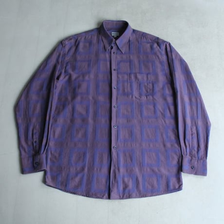 90s Kenzo square pattern shirt