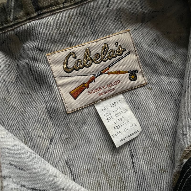 90s〜 Cabela’s dry-plus real tree camo 短丈 古着通販】90年代〜 Cabela's カベラス DRY-PLUS リアルツリー