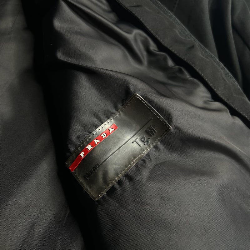 PRADA double zip padding jacket with liner jac