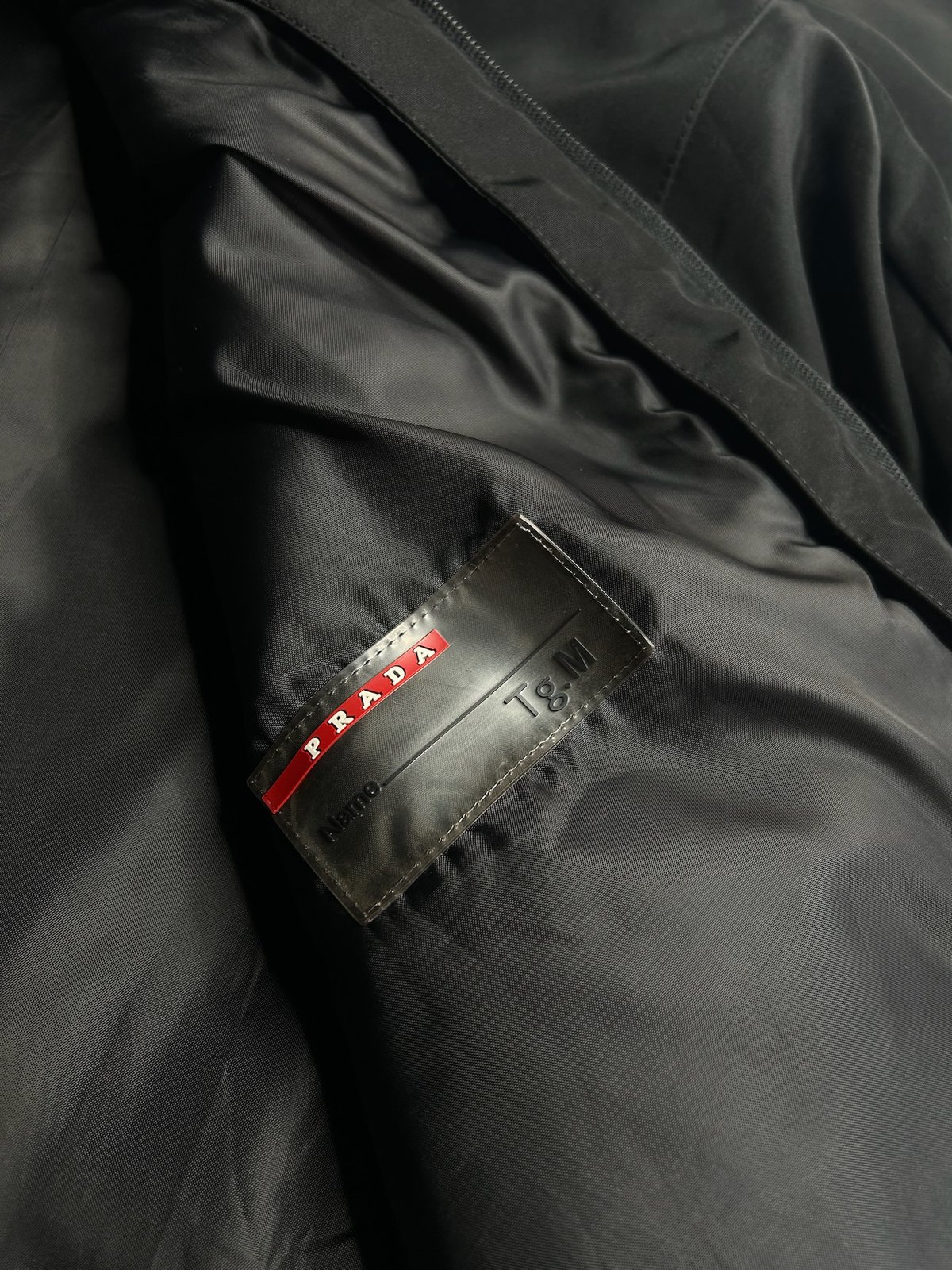 PRADA double zip padding jacket with liner jac