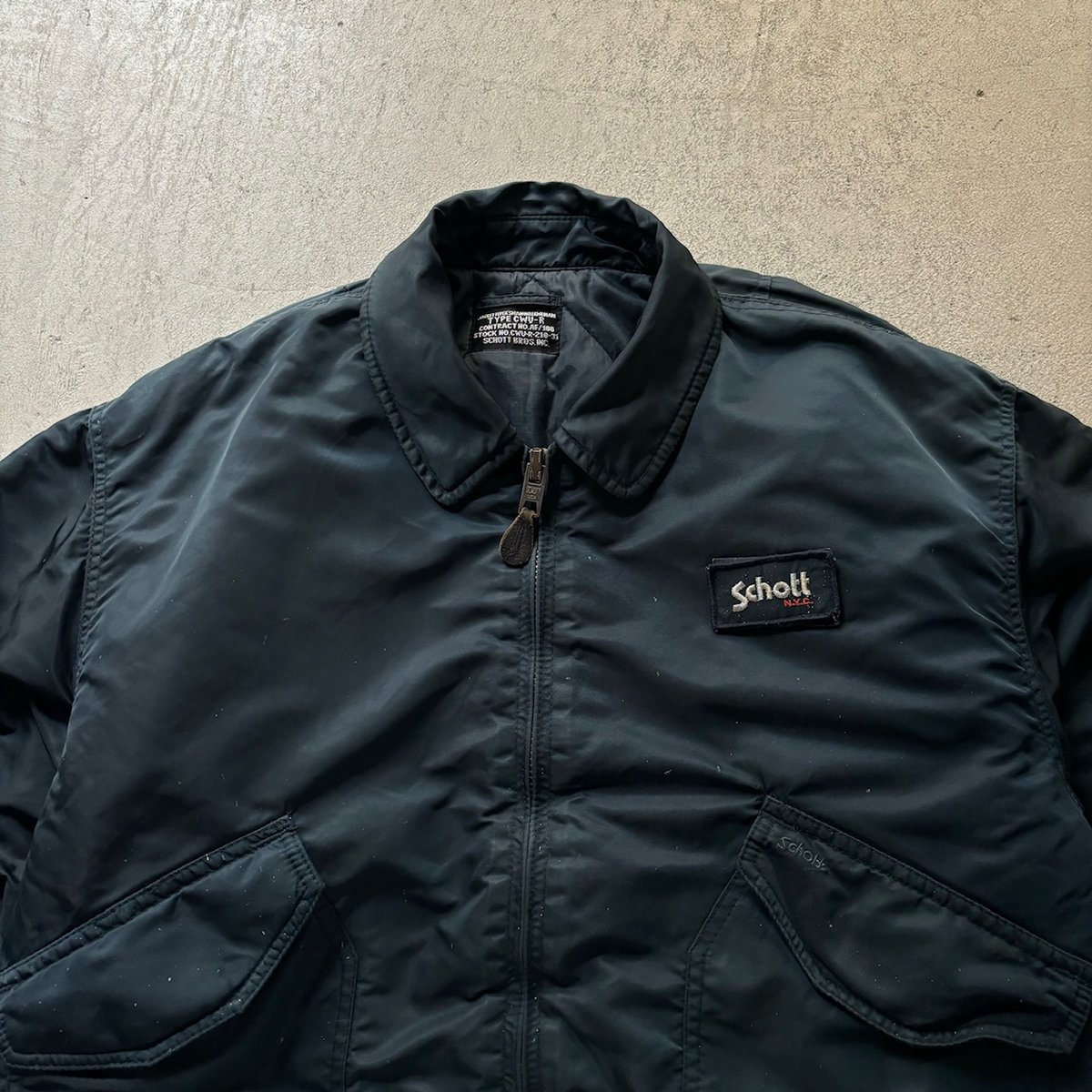 90's schott】CWU-R フライトジャケット古着used 6TAS1