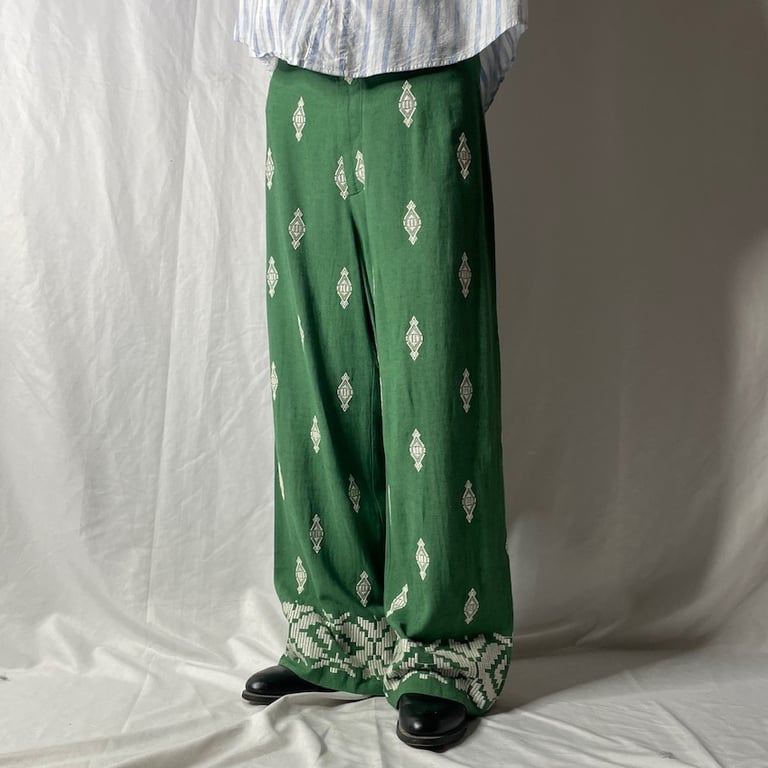 ワイドパンツ（native pattern wide pants）