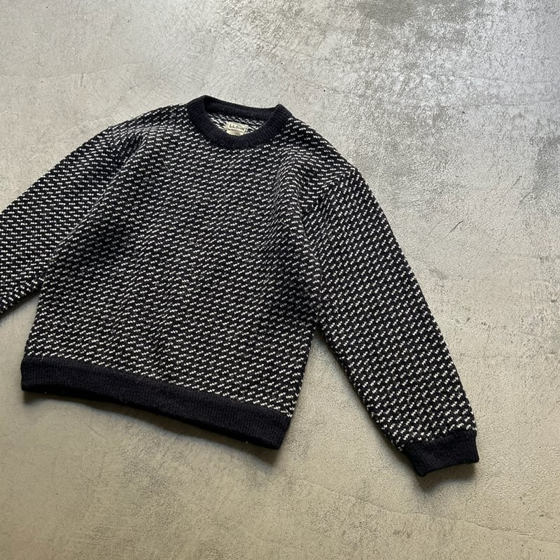 80s L.L.Bean birds eye knit sweater | sui & shara