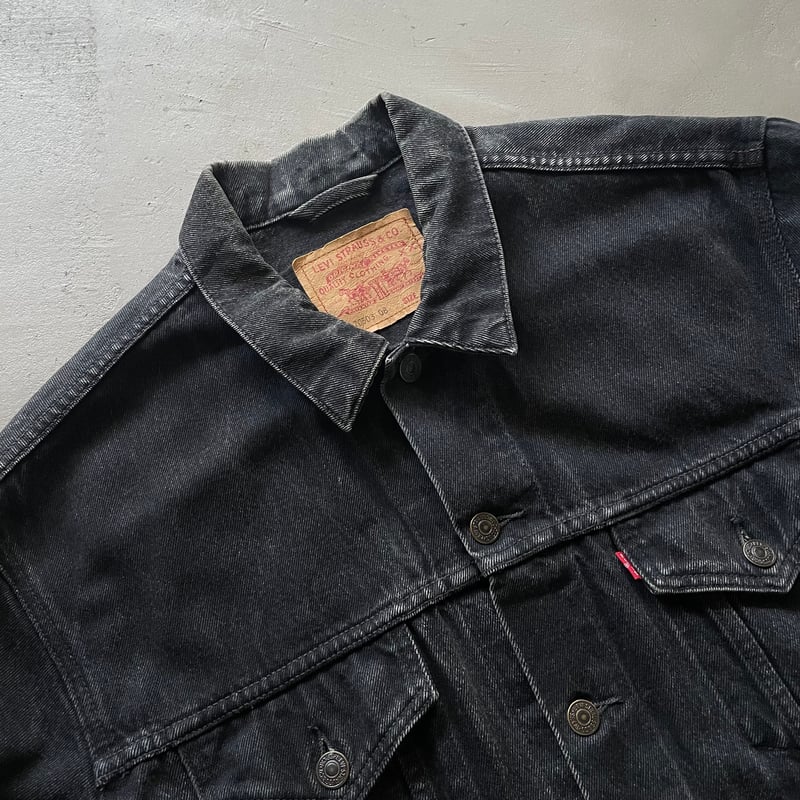 わ*様 Levi's 70503 ユーロ ブラック デニムジャケット スーパーブ Euro Levi's 70503 | ブラックデニムジャケット - 古着屋