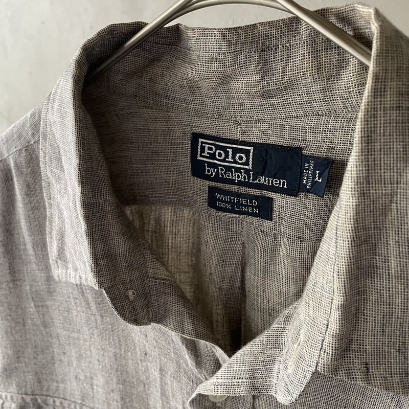 Ralph Lauren 90s 100% linen shirt y2k 麻 Ralph Lauren 90s 100% linen shirt y2k 麻 - メルカリ