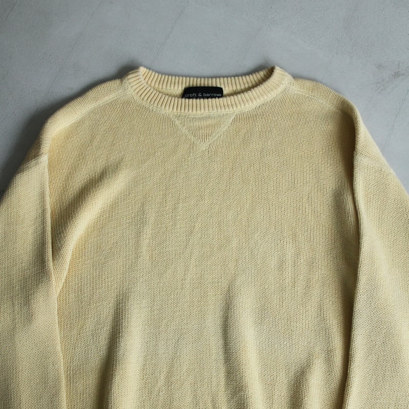 90s Croft & Barrow cotton knit sweater S 90s~ Croft & barrow