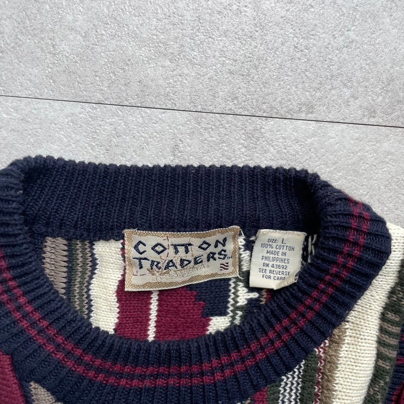トップス 90s COTTON TRADERS 3D knit 90s COTTON TRADERS 3D knit | sui & shara
