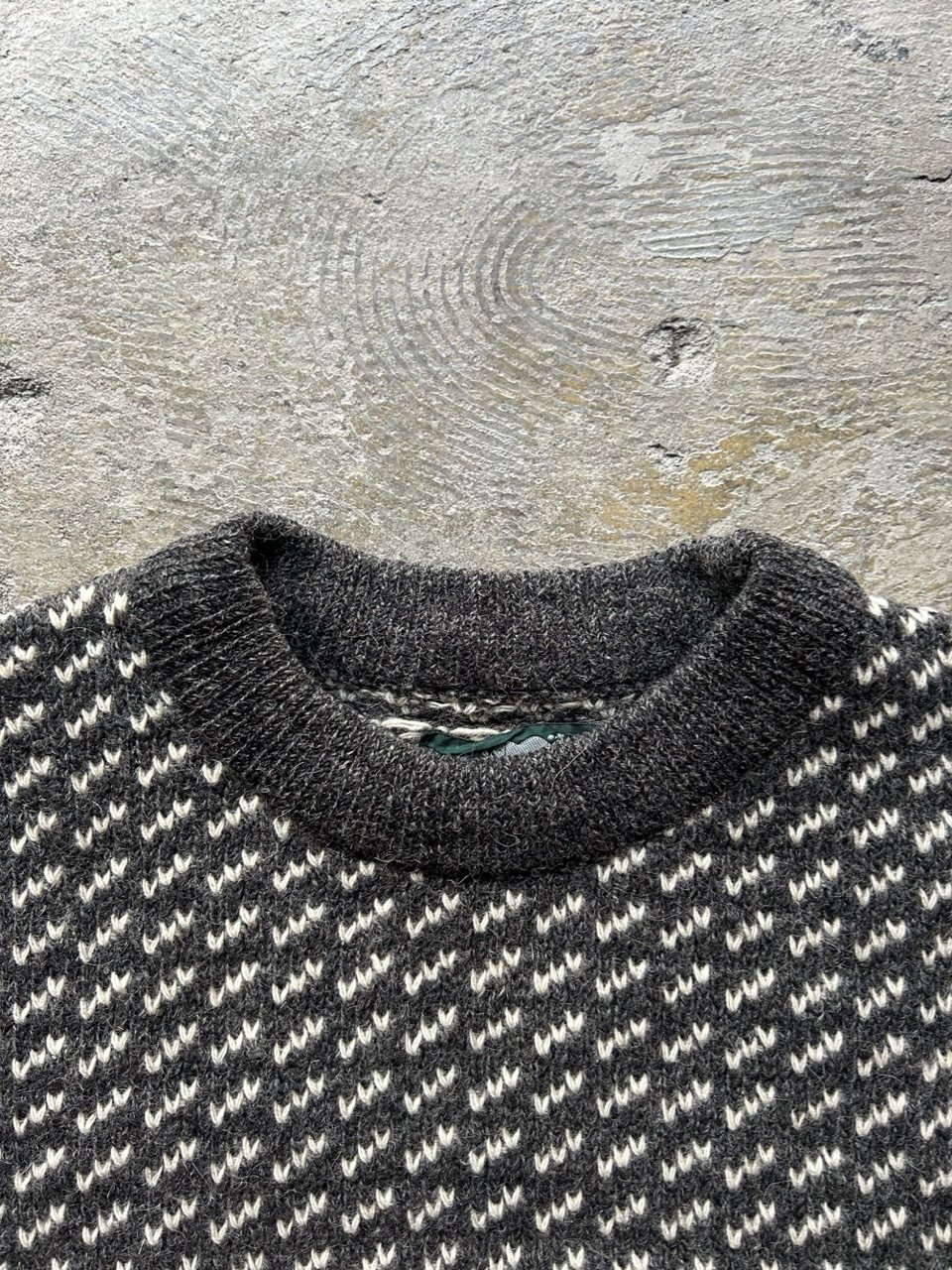 ノルウェー製 Roots ルーツ birdseye バーズアイニット ヘビー M