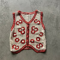 crochet knit design vest