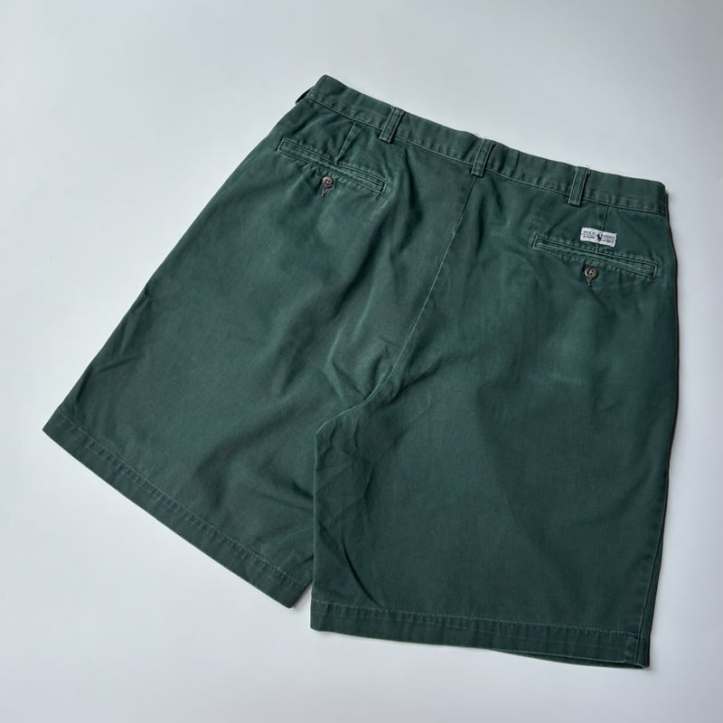 90s PolobyRalphLaurenラルフ　リネン　Tyler short 90s Ralph Lauren “TYLER SHORT” 2tuck chino shor