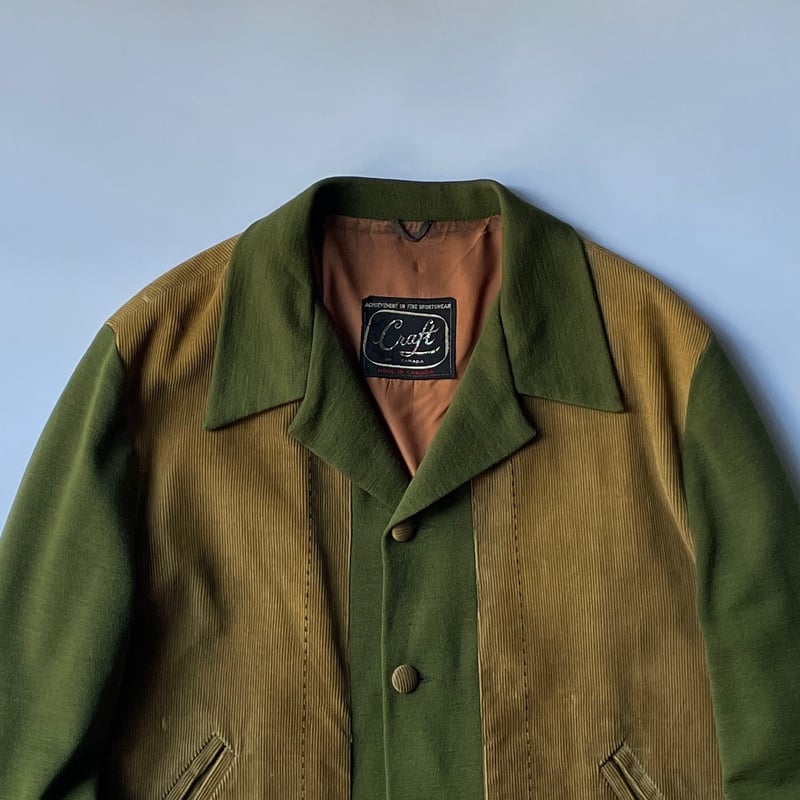 70s corduroy switching shirt jacket | sui & shara
