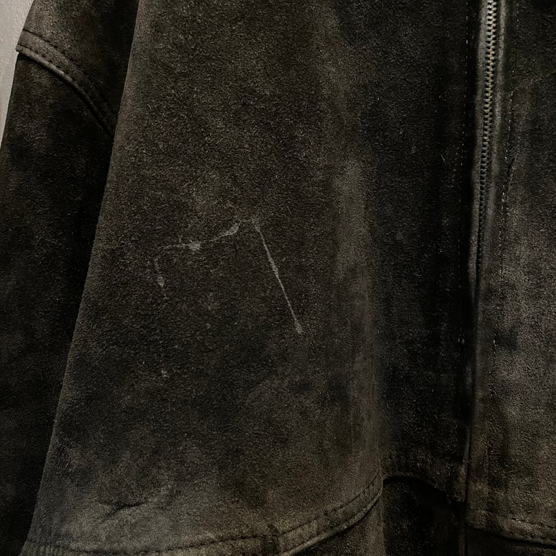 90’s Suede Leather Blouson Bomber Jacket 90's Suède Leather Jacket 雰囲気抜群。 ボディはフェイクスエードの