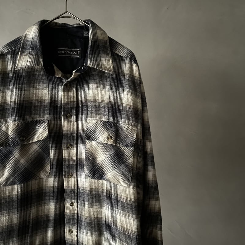 90s David Taylor ombre check acryl shirt | sui 