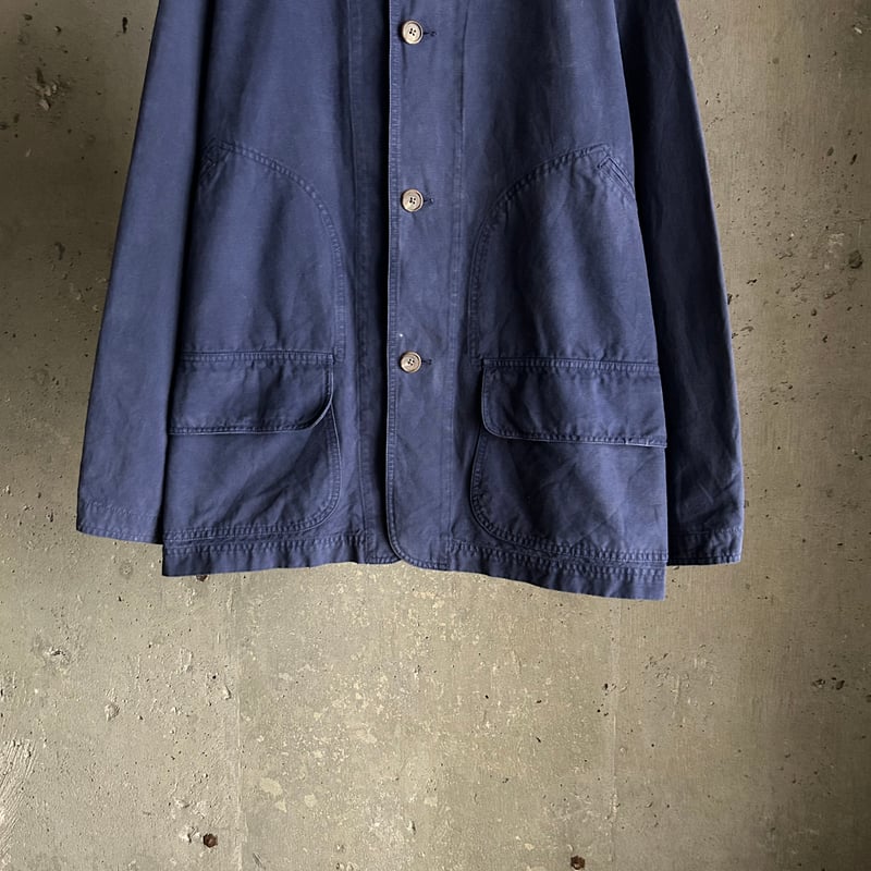 ラ*ン様 90s ポロ ラルフローレン カバーオール ワークジャケット ネイビー NEAR DEADSTOCK 80-90s POLO COUNTRY ポロカントリー ラルフ