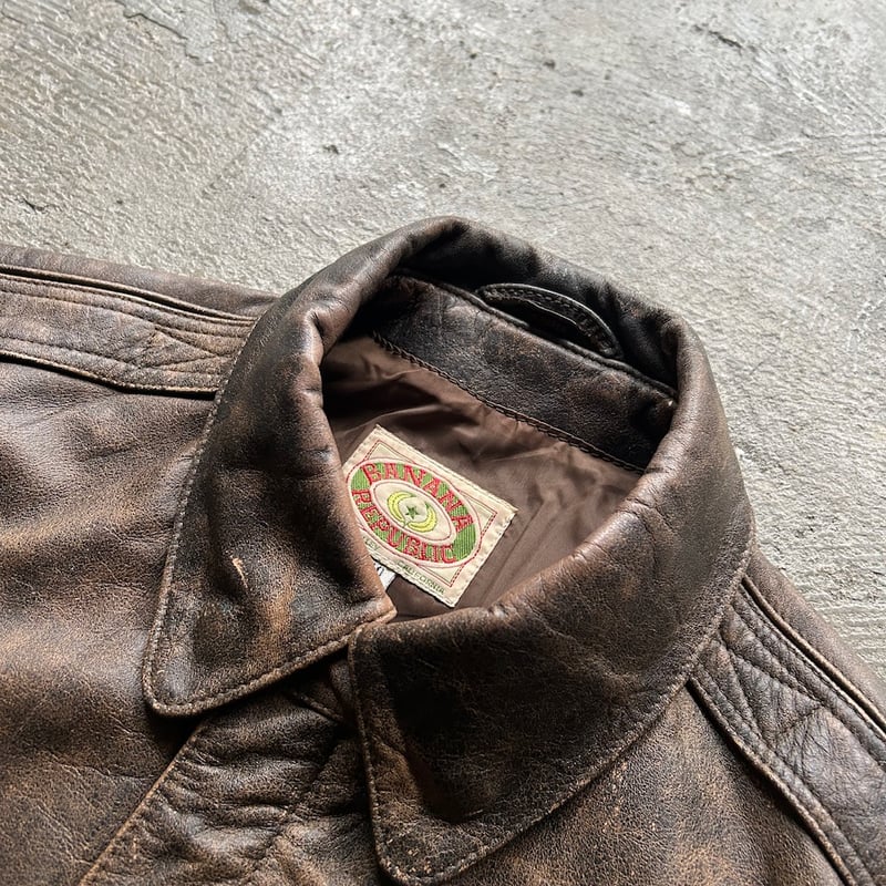 80's Banana republic A-2 type leather jacket | 80's Banana republic A-2 type leather jacket |