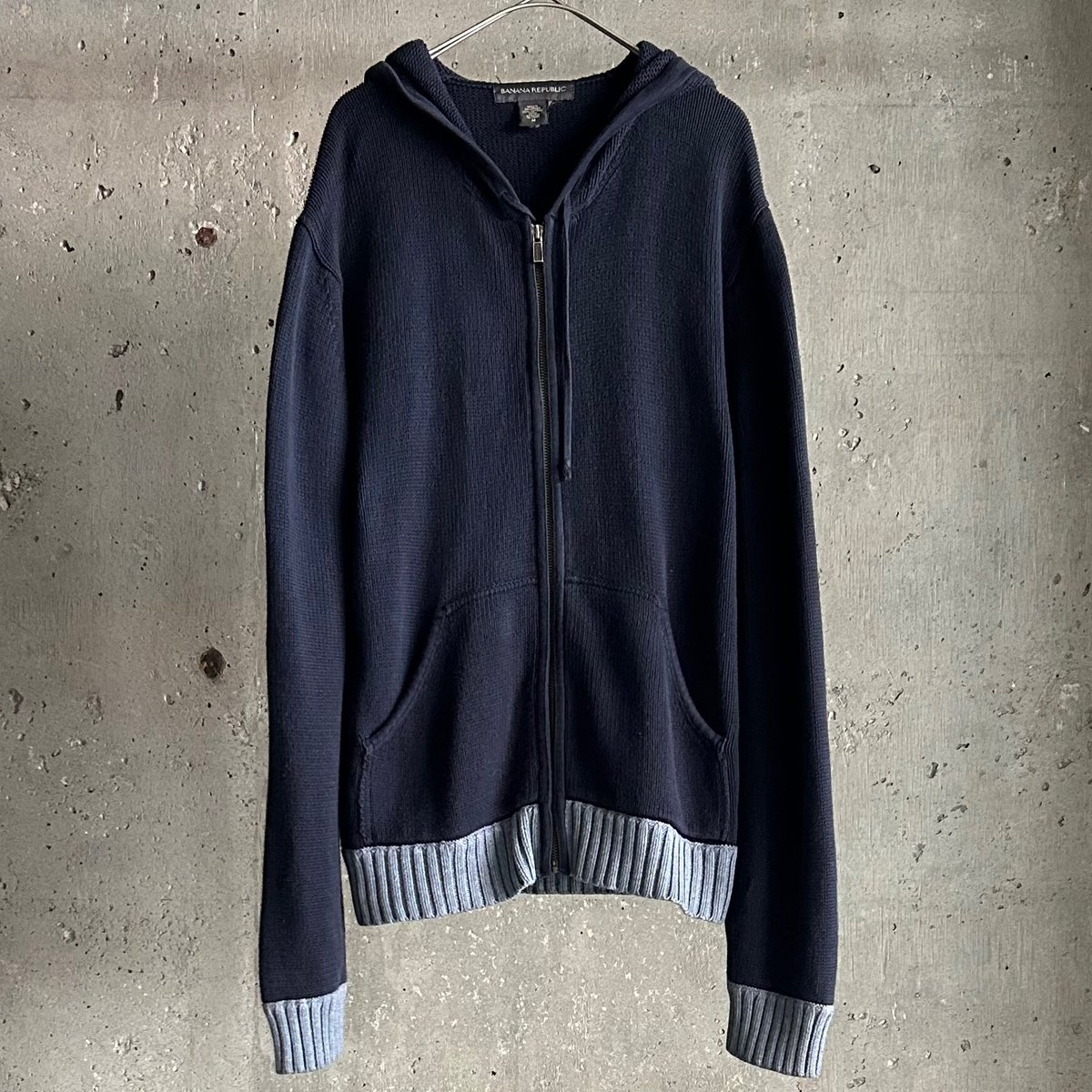90's Banana republic cotton knit zip parker | s 90's Banana republic cotton knit zip parker | s