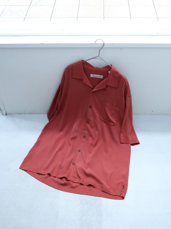 90s~ Tommy bahama silk S/S open collar shirt｜トミーバハマ