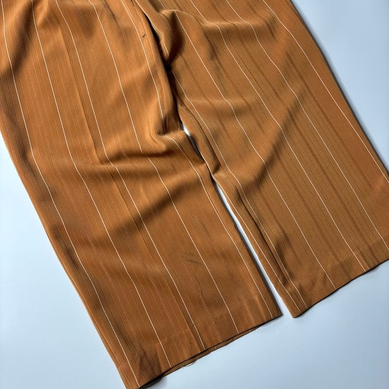90's Falcon wide silhouette striped slacks | su