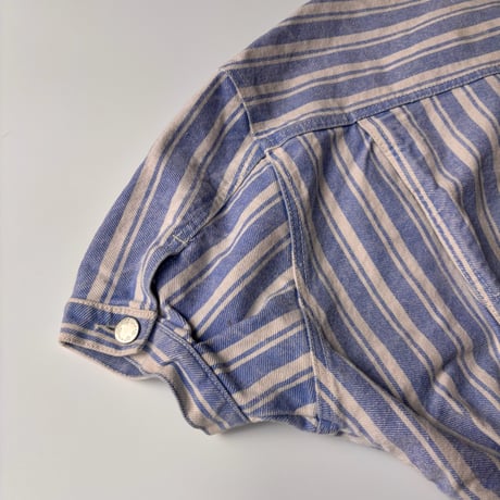 Striped S/S denim jacket
