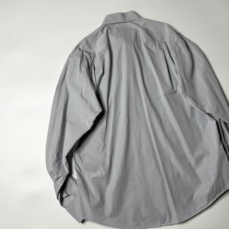 90's Yves Saint Laurant gingham check broadcloth shirt "made in Italy"