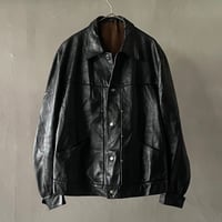 ジャケット・アウター 90s Polo ralph lauren leather swing top 90s Polo Ralph Lauren Leather SwingTop Jacket XL Black – NO