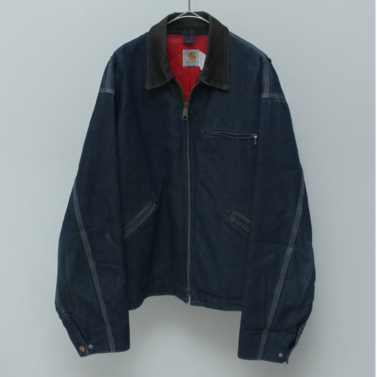 80s Carhartt denim detroit jacket｜カーハート