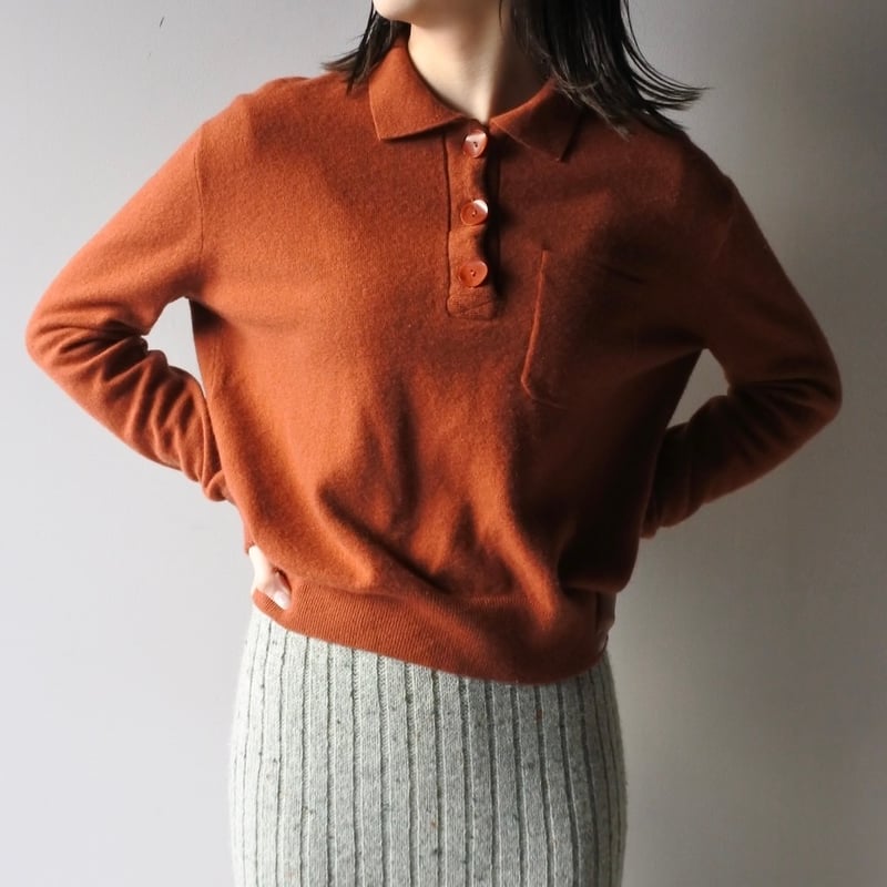 J.crew cashmere knit polo shirt | sui & shara