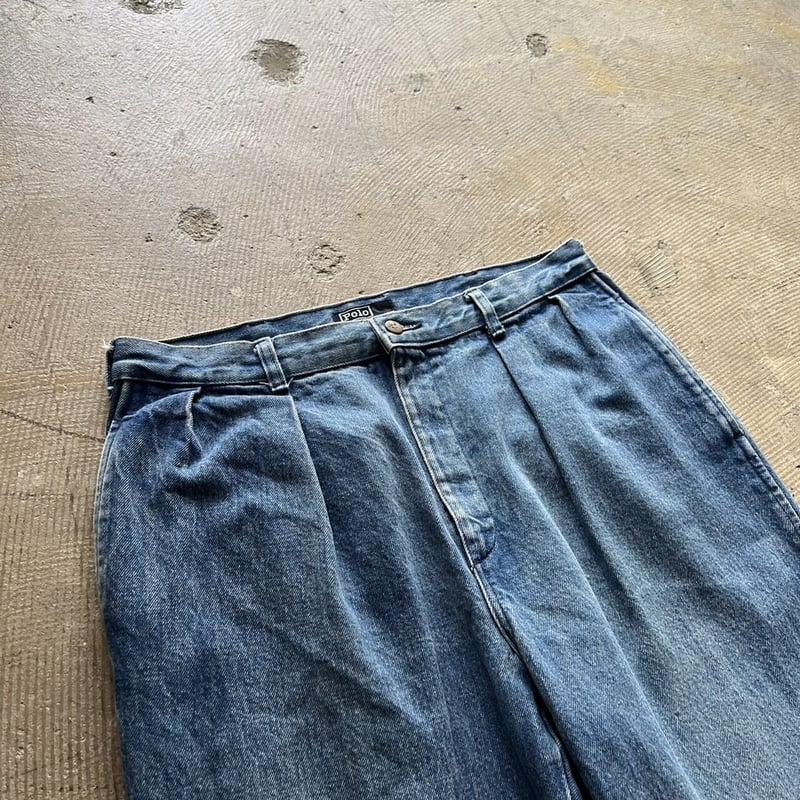 80s Ralph Lauren 2tuck denim slacks Made in USA