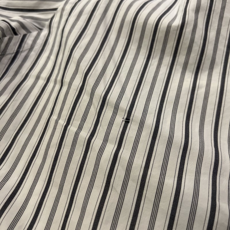Men's Ralph Lauren Size L Button Two Ply Cotton Blue Stripe