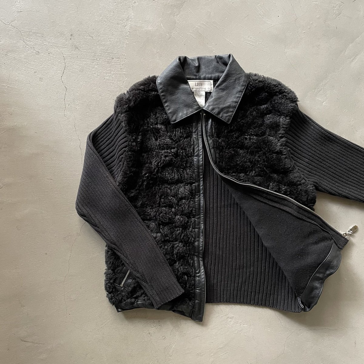 90s Lisa international material switching zip j 90s Lisa international material switching zip j