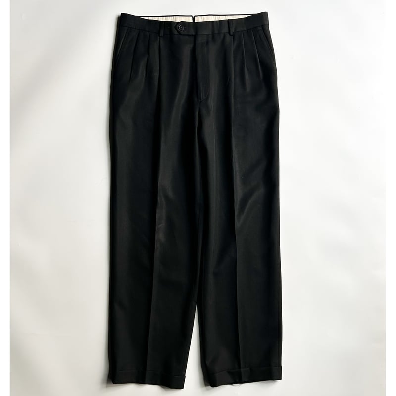 80's~ MONSIEUR by GIVENCHY gabardine fabric tuc